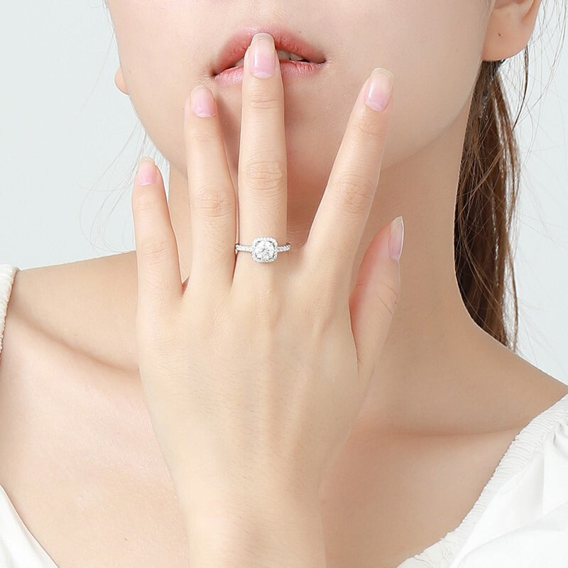 Moissanite ring