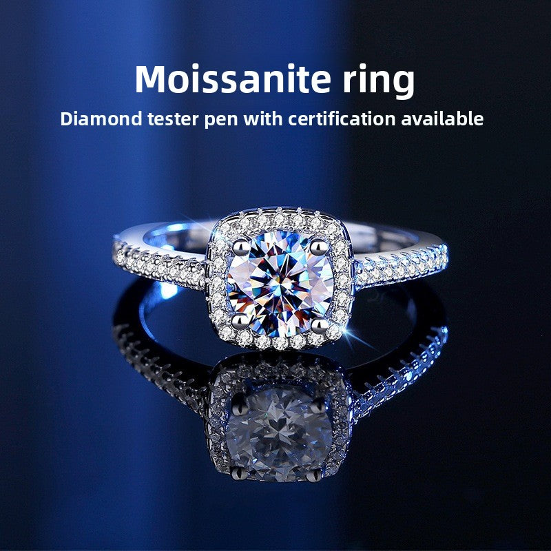 Moissanite ring