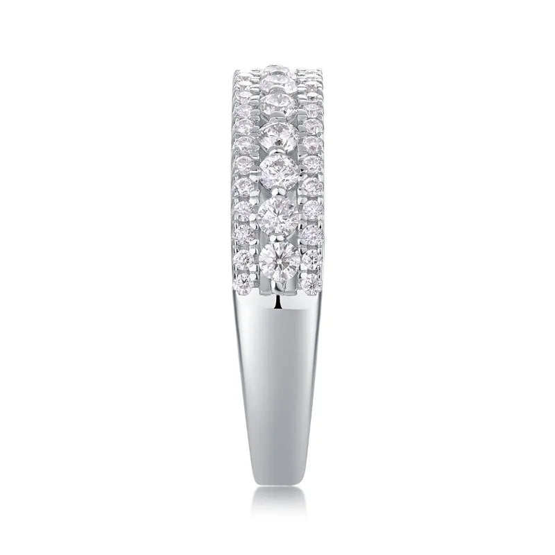 Eternity Ring Moissanite Jewelry VVS1 Moissanite Ring Fashion Jewelry Diamond Rings Silver S925 Ring