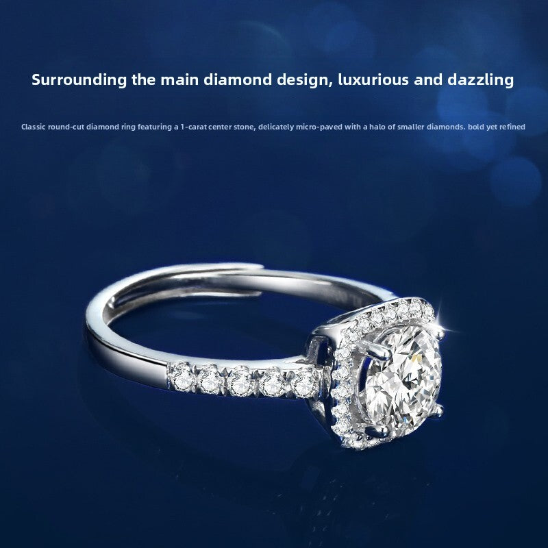 Moissanite ring
